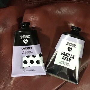 🆕PINK Victoria's Secret Lavender and Vanilla Bean Body Cream Duo